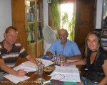 Derek, Salim and Sara sharing a Semi - Intensive Spanish So Simple Course in Estepona.