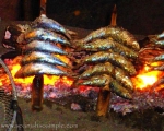 Los Espetos de Sardinas. Nothing tastier and messier than the specially barbecued Sardines on the beach. www.spanishsosimple.com
