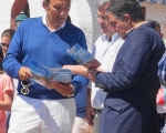 Official opening of the new boardwalk. Mayor of Estepona, Don José María García Urbano and Councillors.