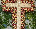 Cruces de Mayo. May cross in El Pimpi, Málaga