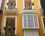 Façade of house in Málaga City centre.