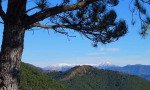 View from Sierra Bermeja across to snow capped peaks of Sierra de Las Nieves