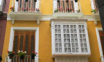 Façade of house in Málaga City centre.