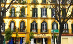 Plaza de La Merced, Málaga and the beautiful jacaranda trees