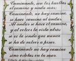 Plaque in Estepona of part of my favourite Poem by Antonio Machado