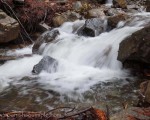 Water cascading down the mountainside in winter. Sierra Bermeja, Estepona