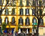 Plaza de La Merced, Málaga and the beautiful jacaranda trees